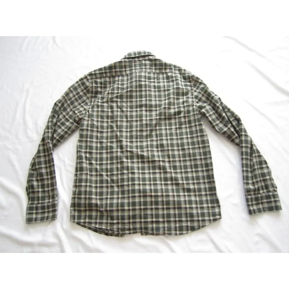 Men's Banana Republic Plaid Button Cotton Long Sleeve Shirt Sz M (MT643)